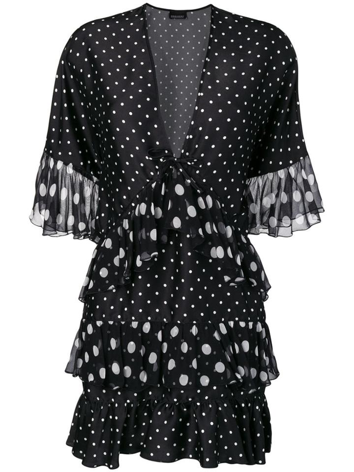 Ermanno Ermanno Spot Print Dress - Black