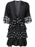 Ermanno Ermanno Spot Print Dress - Black