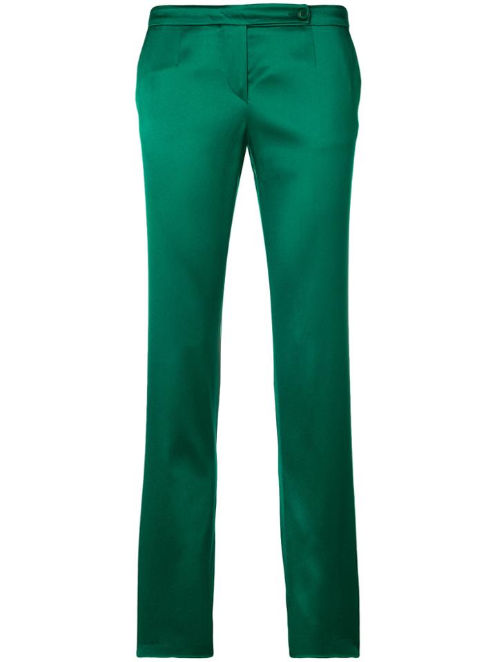 Giorgio Armani Vintage Slim Cropped Trousers - Green