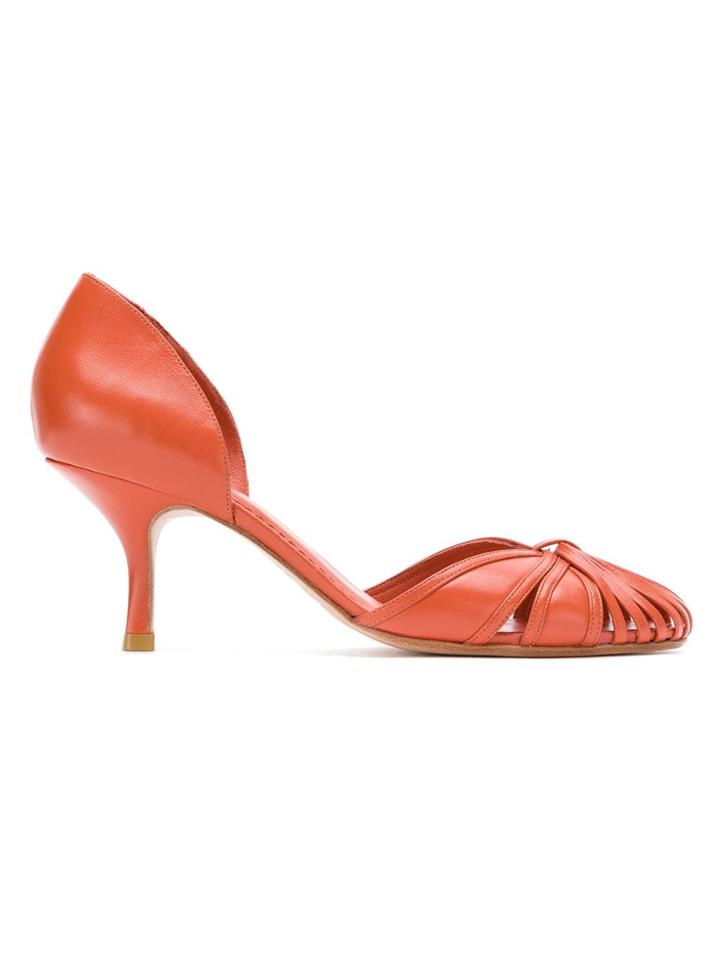 Sarah Chofakian Sarah Pumps - Orange
