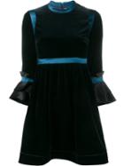 Roksanda 'neruda' Velvet Dress, Women's, Size: 8, Blue, Silk/cotton/acetate