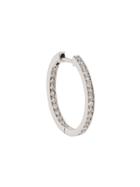 Vanrycke Diamond Embellished Hoop Earring - White Gold