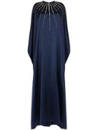 Carolina Herrera Crystal-embellished Gown - Blue