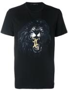 Billionaire Lion Print T-shirt - Black