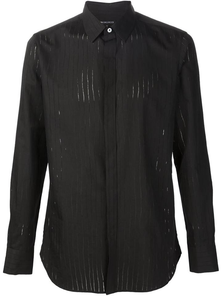 Ann Demeulemeester Striped Sheer Shirt