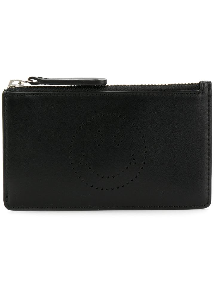 Anya Hindmarch Smiley Card Key Case - Black