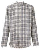 Costumein - Checked Shirt - Men - Linen/flax - 50, Nude/neutrals, Linen/flax