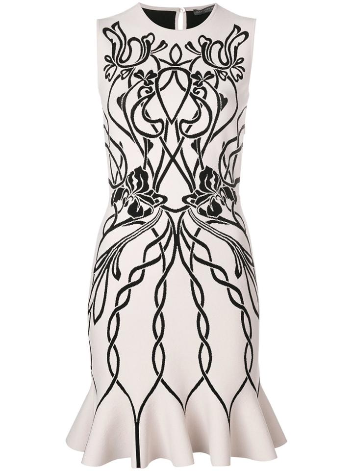 Alexander Mcqueen Jacquard Mini Dress - Pink