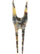 Rick Owens Marble Pattern Hair Pin, Women's, Nude/neutrals, Acetate