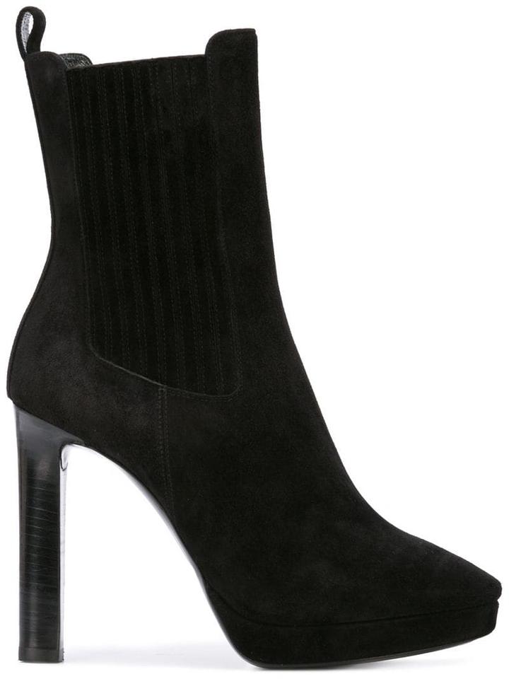 Saint Laurent Hall Chelsea Ankle Boots - Noir