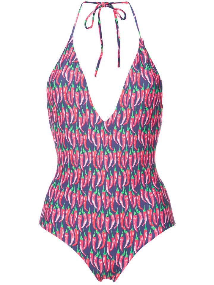 Onia Nina Red Hot Chilli Peppers One-piece - Blue