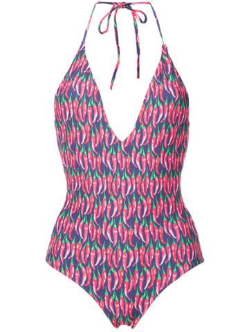 Onia Nina Red Hot Chilli Peppers One-piece - Blue