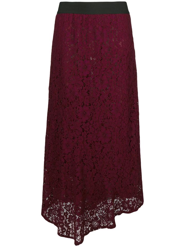 Blugirl Lace Long Skirt - Red