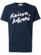 Maison Kitsuné Logo-print T-shirt - Blue