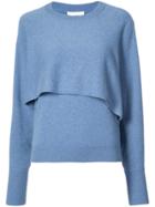 Chloé Layered Look Sweater - Blue