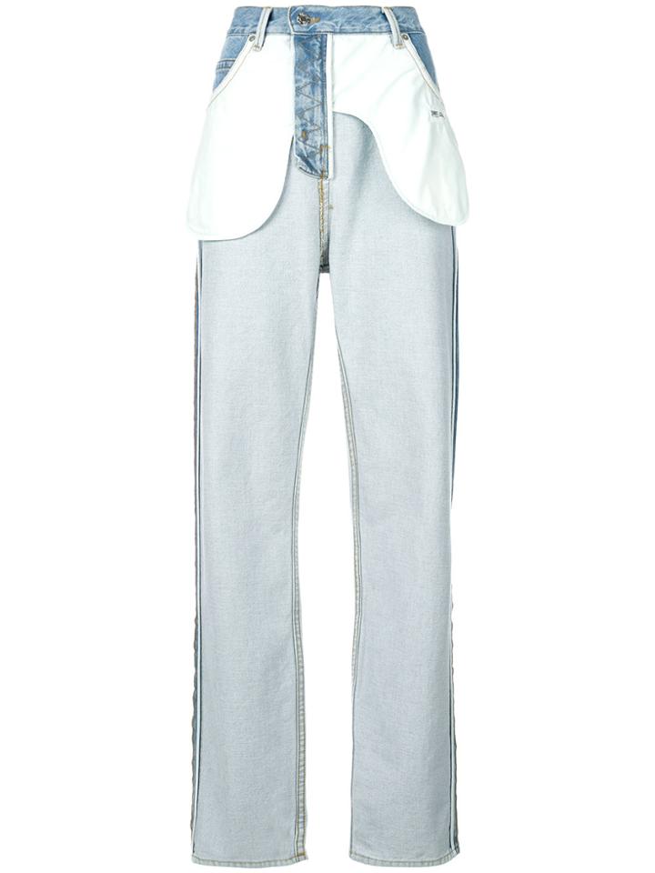 Helmut Lang Inside Out Front Pockets Jeans - Blue