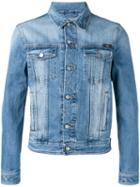 Ami Alexandre Mattiussi Faded Denim Jacket, Men's, Size: Medium, Blue, Cotton