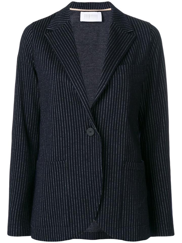 Harris Wharf London Striped Blazer - Blue