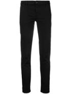 7 For All Mankind Low Rise Skinny Jeans - Black