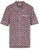 Valentino Short Sleeved Scale Print Shirt - Red