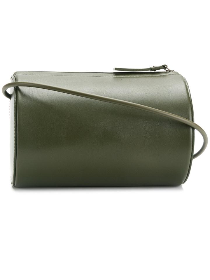 Building Block Cylinder Shape Crossbody Bag - Green