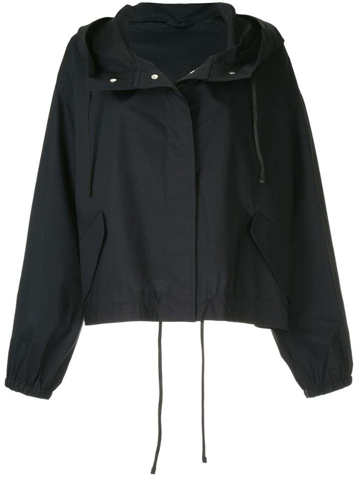 Jil Sander Hood Cropped Jacket - Blue