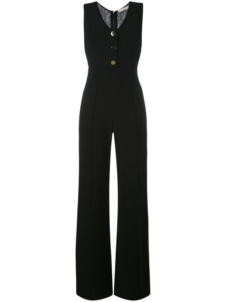 Alice+olivia Sleeveless Jumpsuit - Black