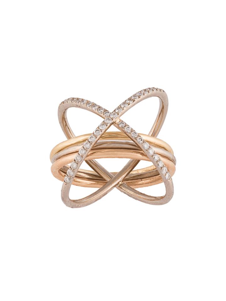 Charlotte Chesnais Crossover Ring - Metallic
