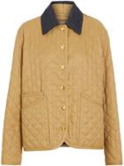Burberry Diamond Quilted Barn Jacket - Brown