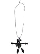 Walter Van Beirendonck Beaded Cyclops Necklace - Black