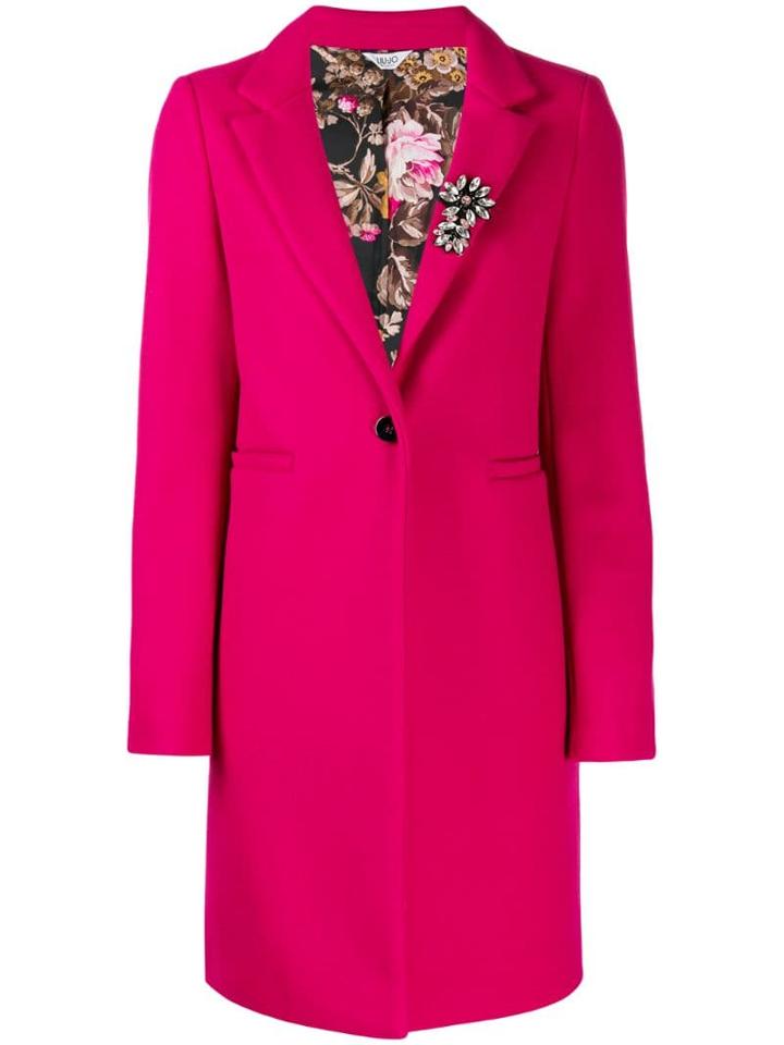 Liu Jo Single-breasted Midi Coat - Pink