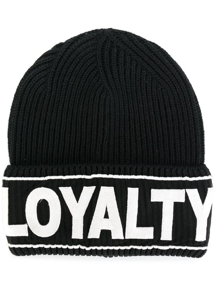 Versace Loyalty Beanie Hat - Black