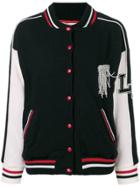 Laneus Embellished Varsity Jacket - Black