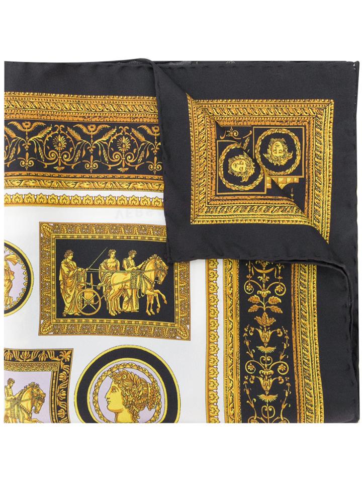 Versace Baroque Bandana Scarf - Black