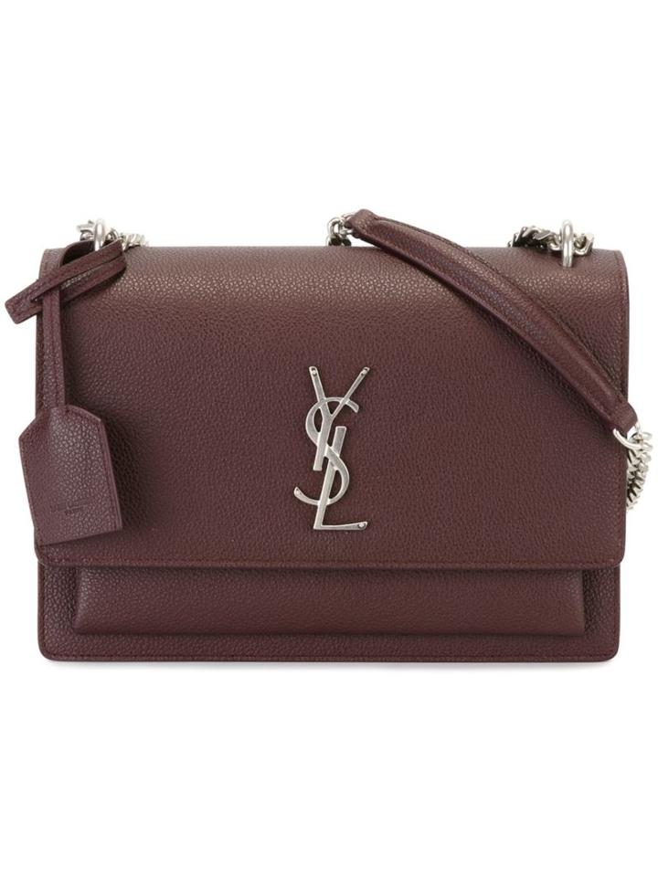 Saint Laurent Medium 'sunset Monogram' Satchel Bag, Women's, Red