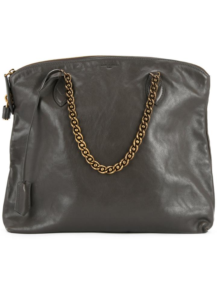 Louis Vuitton Vintage Lockit-chain Tote - Grey