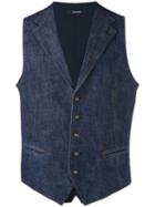 Denim Waistcoat - Men - Cotton - 46, Blue, Cotton, Tagliatore