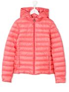 Moncler Kids Zipped Padded Jacket, Girl's, Size: 14 Yrs, Pink/purple