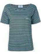 Prada Striped Sweatshirt, Women's, Size: Xs, Black, Cotton
