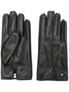 Valentino Stud Detail Gloves - Black