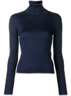 Marco De Vincenzo Lurex Turtle Neck Jumper - Blue