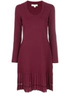 Michael Michael Kors Pleated-hem Dress - Pink & Purple