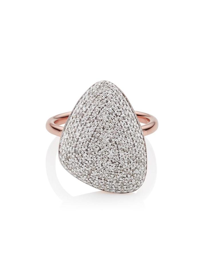 Monica Vinader Rp Nura Teardrop Diamond Ring - Gold