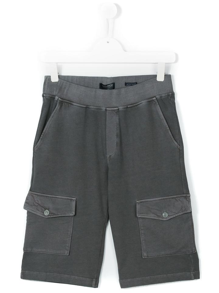 Woolrich Kids - Teen Bermuda Shorts - Kids - Cotton - 14 Yrs, Grey