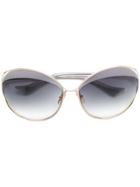 Dita Eyewear Oversized Frame Sunglasses - Metallic