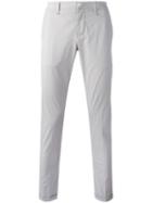 Dondup Chino Trousers, Men's, Size: 31, Grey, Cotton/spandex/elastane