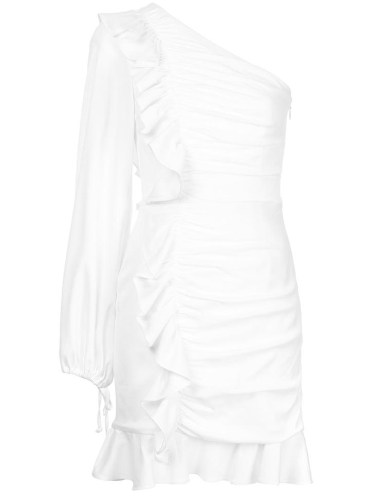 Rebecca Vallance Argentine One Shoulder Mini Dress - White