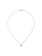 Gigi Clozeau Salmon Pink Rg Diamond And Rose Gold Necklace - Yellow &
