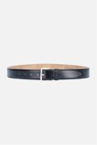 Ami Alexandre Mattiussi Classic Belt, Men's, Size: 100, Black, Leather/nubuck Leather