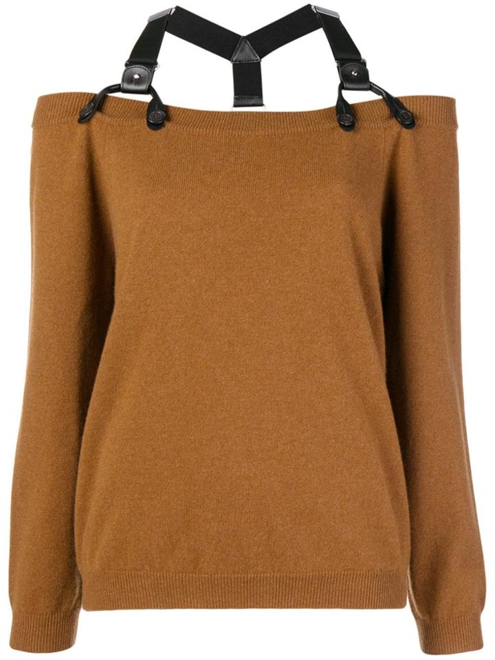 Moschino Halter Neck Jumper - Brown